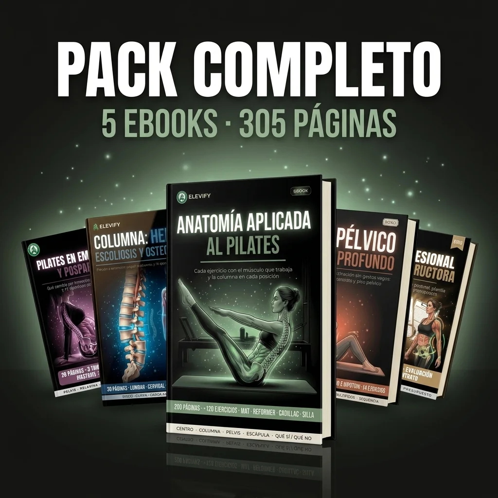 Pack Completo Anatomía Aplicada al Pilates: libro principal + 4 bonos